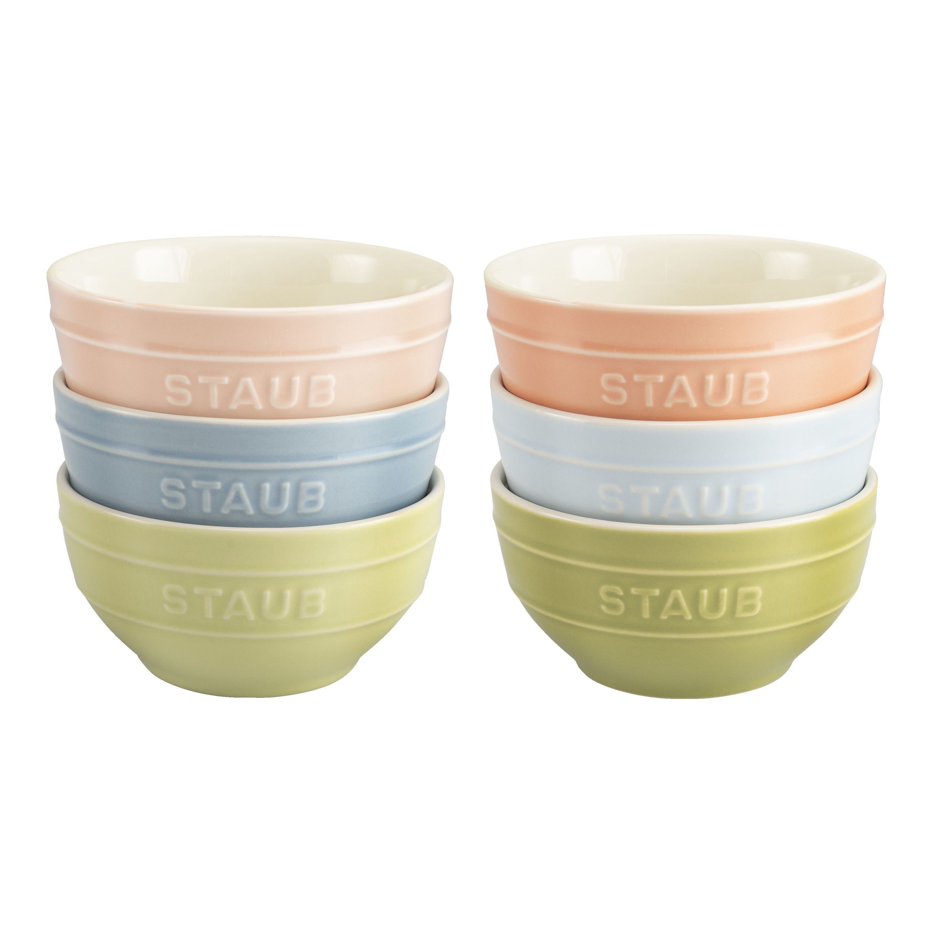 Staub Ceramique Set di ciotole macaron - 6-pz., colori misti