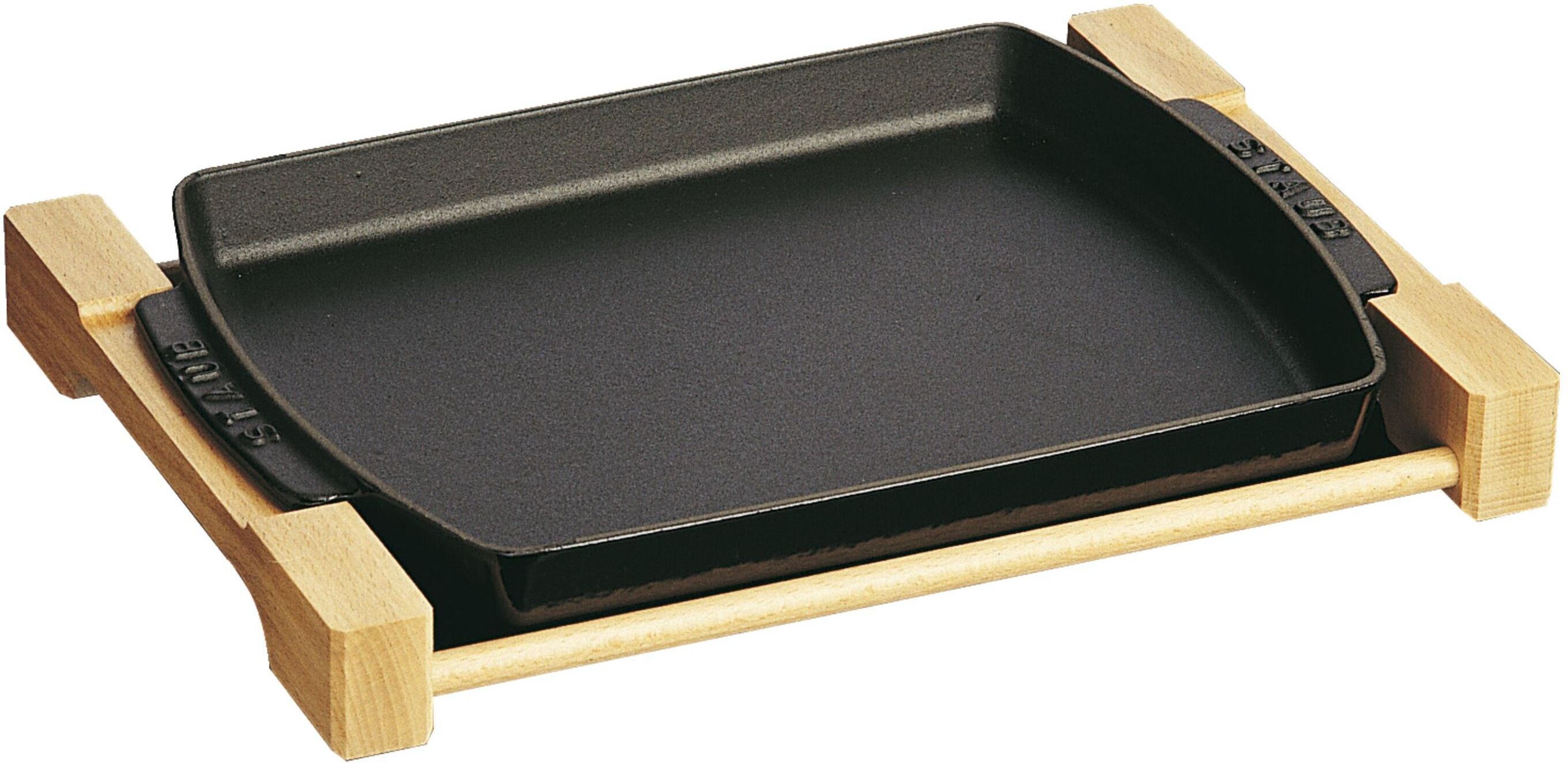 Staub Serving Piatto da servizio rettangolare - 33 cm x 22 cm, nero