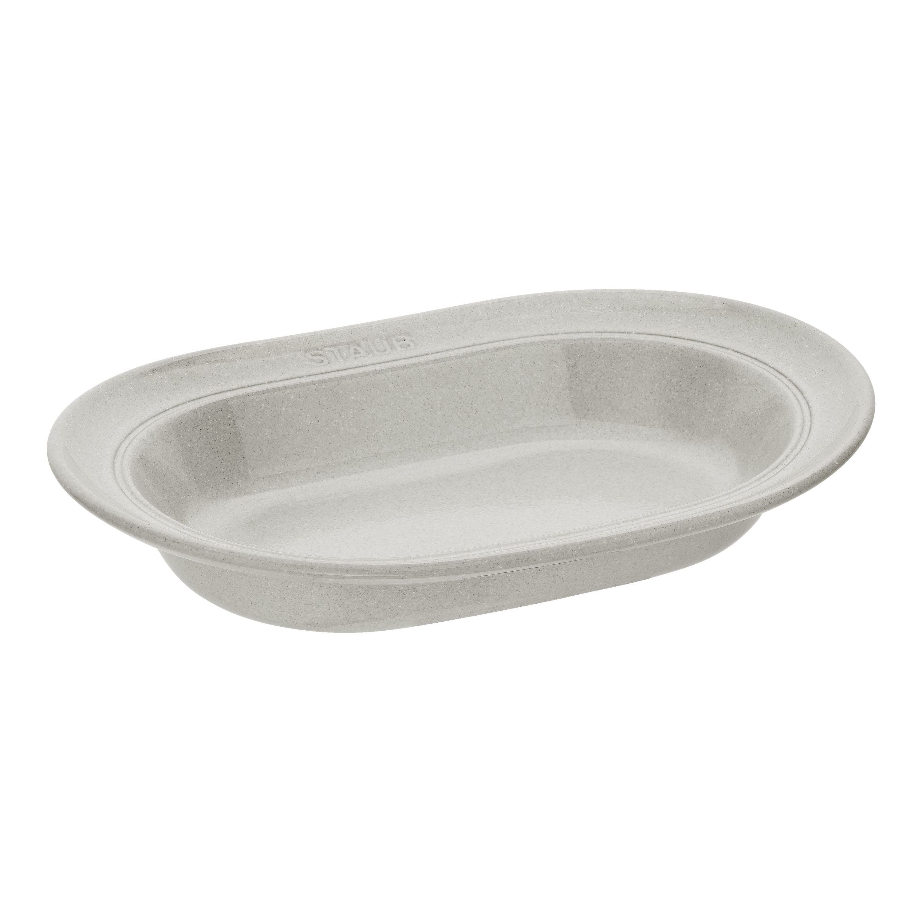 Staub Dining Line Piatto ovale - 25 cm, tartufo bianco