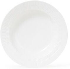 Royal Copenhagen White Fluted diep bord 21 cm - Wit