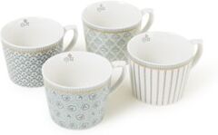 Laura Ashley Tea Collectables kopje 28 cl set van 4 - Grijs