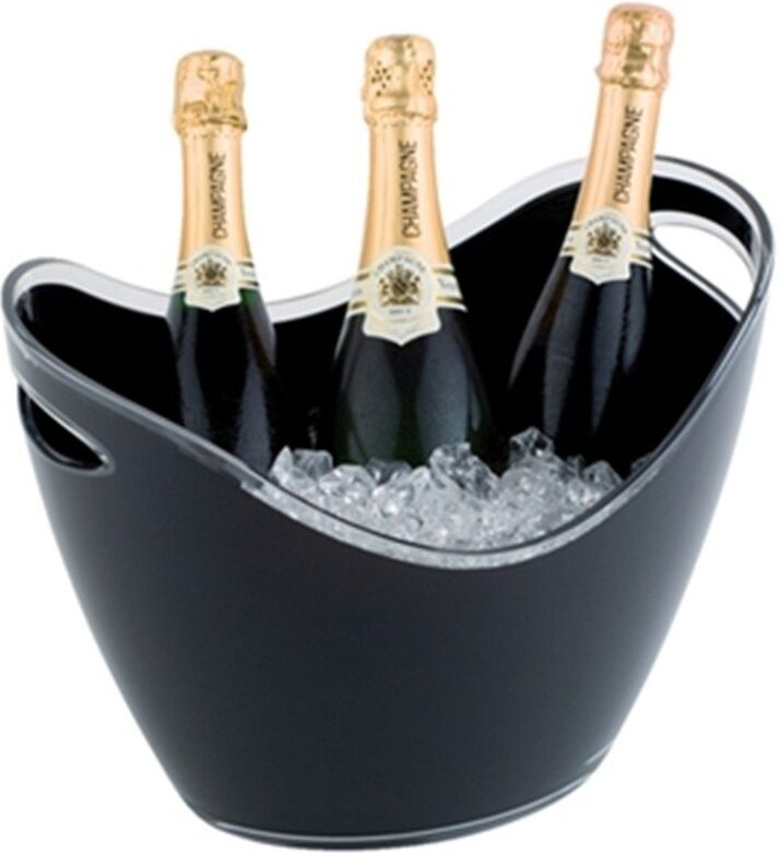 APS Champagne bowl HVS-select, zwart groot, 25.5(h) x 35(b) x 27(d)cm