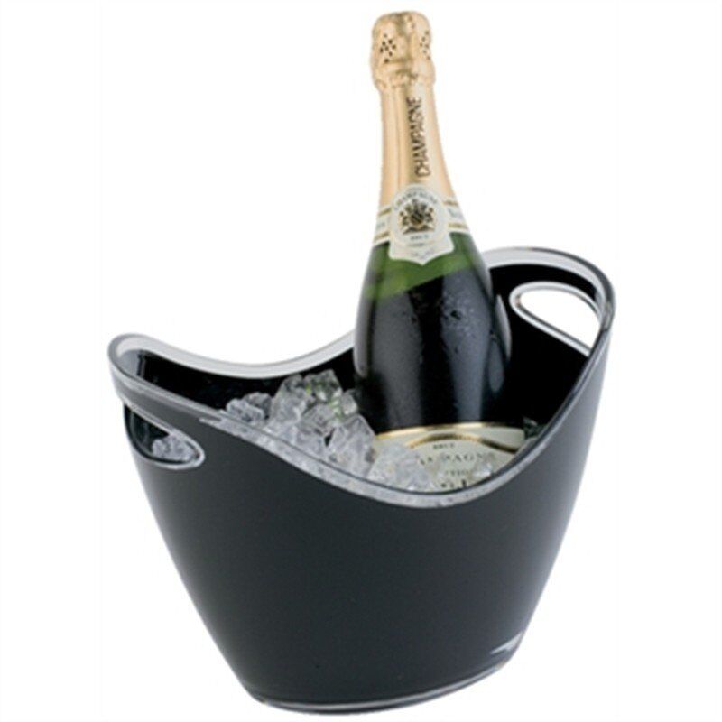 APS Champagne bowl HVS-select, zwart klein, 21(h) x 27(b) x 20(d)cm