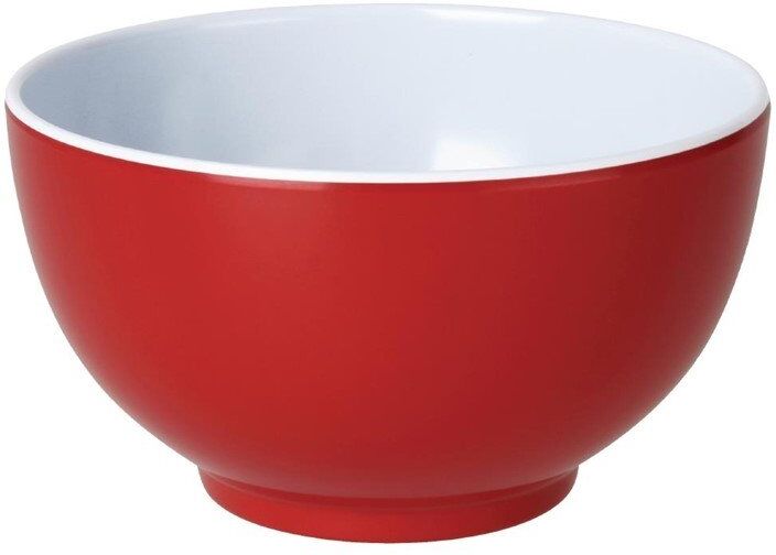 Kristallon Gala melamine kom rood 12,5cm, 6 stuks