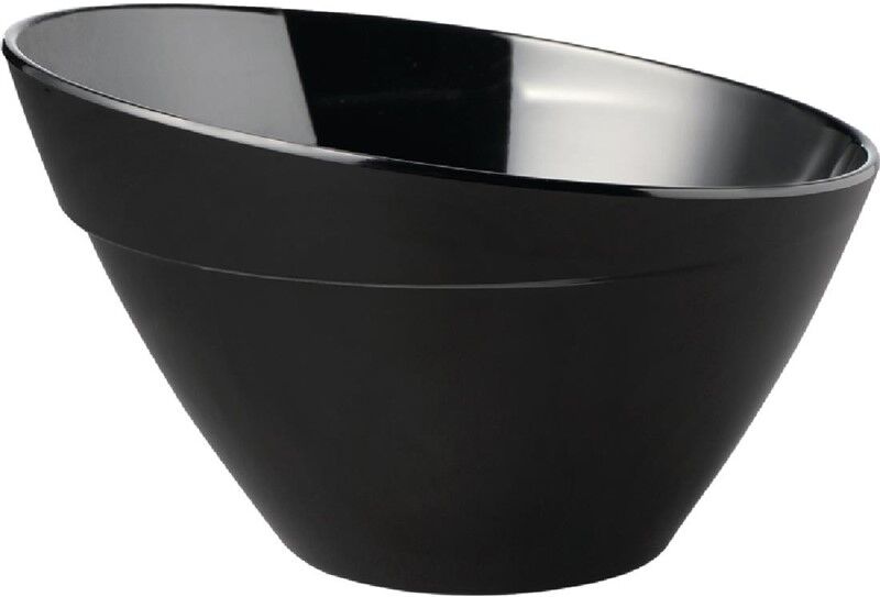 APS Balance melamine kom zwart 21cm, 13(h) x 21(Ø)cm