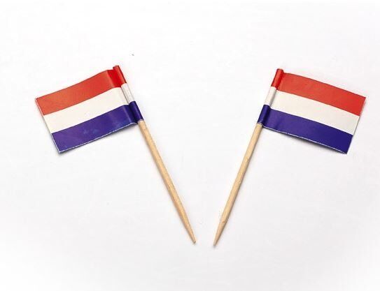 Sier Disposables Vlagprikker Nederland, 20x5 x 144 per krimp