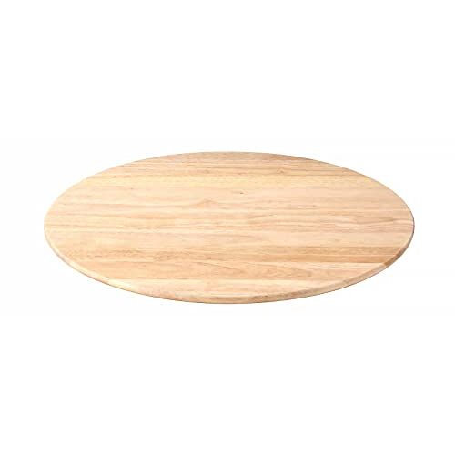 Continenta Draaiplateau van rubberhout, serveerplaat, draaiplank, draaiplateau, kaasplank, afmetingen: Ø 46 x 3,5 cm