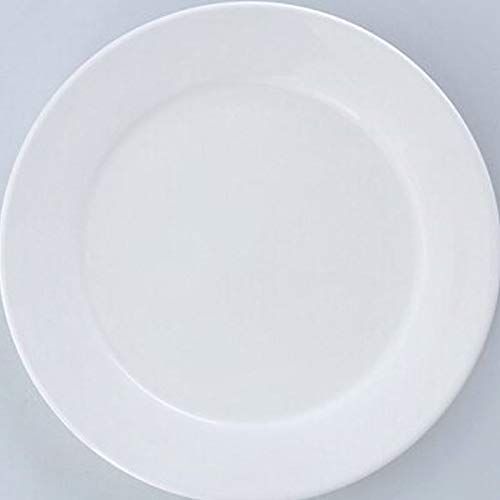 SVAASA Plate, Keramische westerse gerechten, biefstukgerechten ondiepe gerechten ronde gerechten platte gerechten pure witte 6 inch dinerplaat