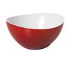 omada Design Bowl van 7,87 inch en 59 fl oz met wit interieur en gekleurde buitenkant, trendy lijn, rood
