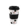 IDRINK ® RPET-koffiemok met opklapbare siliconen dop, gemakkelijk te dragen 435 ml, Mug Takeaway gerecycled kunststof 8,7 x 8,7 x 15 cm, ergonomisch, 435 ml (CATS)