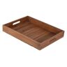 Meinposten Dienblad dienblad hout teak bruin houten dienblad deco deco dienblad teakhout (groot, 39x29 cm)