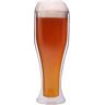 Feelino 500 ml dubbelwandig tarwebierglas voor 300 ml ladytarwe, bierglas, dubbelwandig glas, thermoglas, houdt koud langer koud, tarwedame