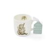 Portmeirion Wrendale door Royal Worcester Bone China Mok Rolmodel olifanten, veelkleurig, 11oz