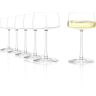 Stölzle Lausitz Power Champagneschalen, set van 6, hoogwaardige champagneschalen, ideaal voor champagne of prosecco, dunne, vaatwasserbestendige champagneglazen, elegante en filigraan champagneschalen