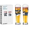 Ritzenhoff 3481006 Tarwebierglas 500 ml – set van 2 – serie gebruikstijd set nr. 6 – 2 stuks met veelkleurige digitale print