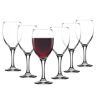 Glasmark KROSNO 1992 Glasmark Krosno Wijnglas 0,58 L Rode Wijn Wijnglazen Set Glazen Rode Wijn Witte Kelkglas Glas Vaatwasmachinebestendig Transparant 6 X 580 Ml