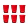 Excelsa Portofino Set van 6 glazen, rood, 30 cl., mondgeblazen glas