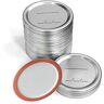 LOLAY 80Pcs Wide Mouth Canning Lids, Jar Canning Lids for,Split-Type Lids Leak Proof 86mm Jar Lids for Canning