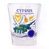 World By Shotglass Cyprus EU Series Landmarks and Icons Shot Glass