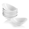 LIFVER Dip Bowls Set van 8, 3 oz Dipping Bowls, Porseleinen Serveerkommen, Sojasaus Gerechten voor BBQ, Salade, Tomatensaus en Feestdiner, Wit