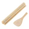 Garosa GLOGLOW Sushi Making Kit 1 Sushi Roll Mat & 1 Rice Paddle Square Sushi Roller Mat Plus Rice Paddle DIY Sushi Making Utensil Kit