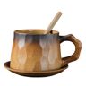 YMWANJUN Ceramic Mug Ceramic Coffee Cup And Saucer Set Mug Water Cup Gift Cereal Cup Coffee Mug Tea Mugs-be-one Size