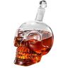 FDDG Whiskey Skull, whiskykaraf, karaf, doodshoofd, whisky, whiskyglas, kristal, whiskyglas, voor whisky, wodka, rum, party, bar (fles)