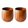 Amacoam Amaoma 2 stuks natuurlijke houten mokken Jujube houten bekers bekers houten theeset, houten mok