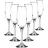 Glasmark KROSNO 1992 Glasmark Krosno Glazen Set 0,2 Liter Sekt Champagner Prosecco Glas Kelk Sektglazen Champagne Mousserende Wijnglazen Transparant 6 X 200 Ml