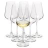 Vanilla Season , Bohemia Cristal, set van 6 witte wijnglazen, 250 ml, wijn, wijnglazen, wijnglas, kristalglazen, witte wijnglazen met steel, moreton