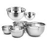 ABNMJKI kom Stainless Steel Mixing Bowl, Non Slip Nested Mixing Salad Bowl, Complete Mixing Bowl For Cooking, Baking And Storage (Size : 4)