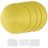 YIYICO Cake Board Ronde taartstandaard van karton, taartzool, 30 cm, set van 4 ronde taartborden, taartborden voor transport en taartdecoratie (goud)