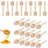 DCQQ 25Pcs Houten Honing Sticks Honing Dippers Honing Dipper Sticks Honing Roerder Stok Lepels Voor Honing Jar Doseer Motregen Honing En Bruiloft Party Gift