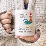 WTOMUG I May Look Calm Mug, Quote Mug, Funny Mug, Funny Chicken Mug (White Mug 11oz)