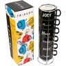 Grupo Erik STAZ001,Officiële Friends Set van 6 Koffiekopjes Stapelbaar Met houder Espresso Kopjes Originele Koffiekop Design koffiekop,6 stuk (pak van 1)