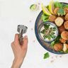 Dous Falafel Scoop, RVS Gehaktbal Maken Lepel, Voedsel Veilig En Niet-Kleverig Falafel Baller Tool, Gehaktbal Artefact Falafel Mold Scoop Voor Keuken Huishoudelijk Gebruik