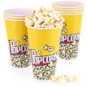com-four ® 8x popcornemmer popcornschaal drinkbeker voor popcorn kleine popcornbeker voor de perfecte filmavond thuis 1 liter (1,0 liter 8 emmers)