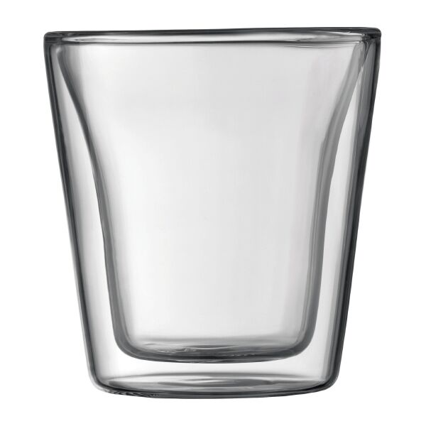 Bodum CANTEEN Set van 2 dubbelwandige glazen, klein, 0.1 l  Transparant