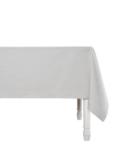 De Witte Lietaer tafellaken Kalahari 170x310 cm katoen grijs/wit - Grijs,Wit