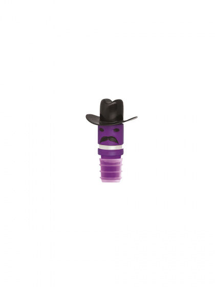 E-my E my flessenkurk hoeden Sir Cowboy paars/zwart - Paars,Zwart