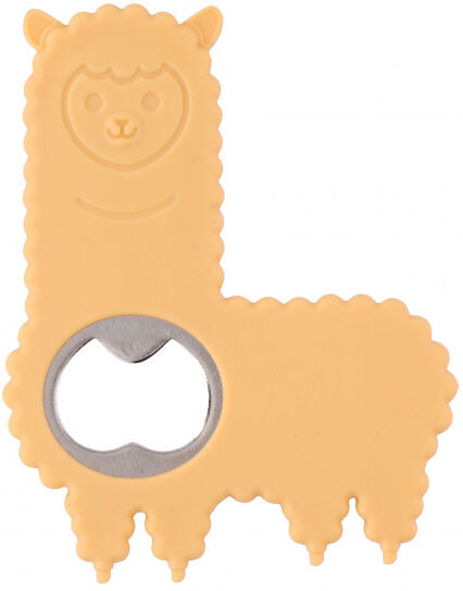 TOM flessenopener lama 11 cm staal/polypropeen beige - Beige