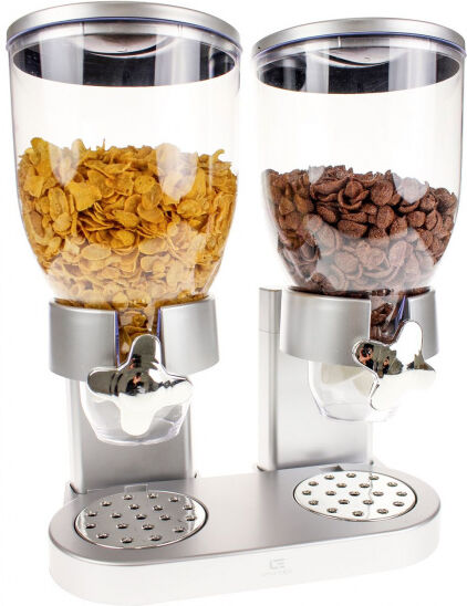 United Entertainment cornflakes dispenser 33 x 20 x 42 cm zilver - Zilver