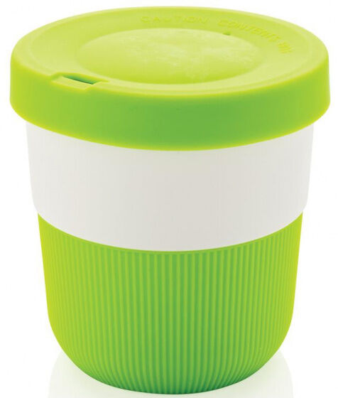 XD Design take away beker 0,3 liter 8,6 cm ABS/siliconen groen - Groen