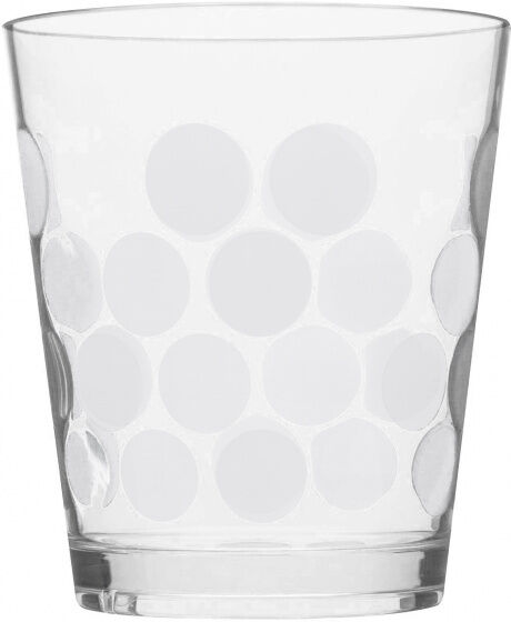 Zak!Designs drinkbeker Dot Dot 420 ml wit/transparant - Wit