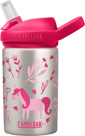 CamelBak drinkfles Eddy+ Kids Unicorns & Blooms 400 ml RVS roze - Grijs,Roze