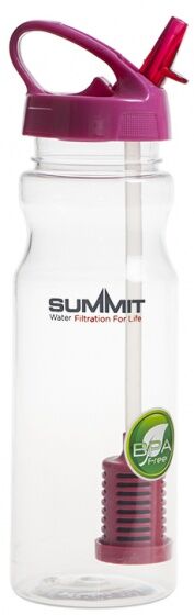 Summit drinkfles Sports Filter 700 ml rood - Transparant,Rood