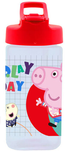 Nickelodeon drinkfles Play Day Peppa Pig 350 ml rood/lichtblauw - Rood,Lichtblauw