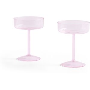 HAY Tint Coupe Glass Set Of 2 - Pink