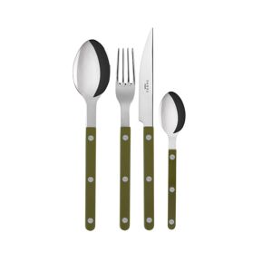 Sabre Paris Bistrot Shiny Solid / 24 Pieces Cutlery Set / Green Fern