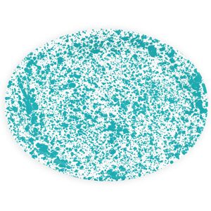 Canyon Oval Platter Turquoise